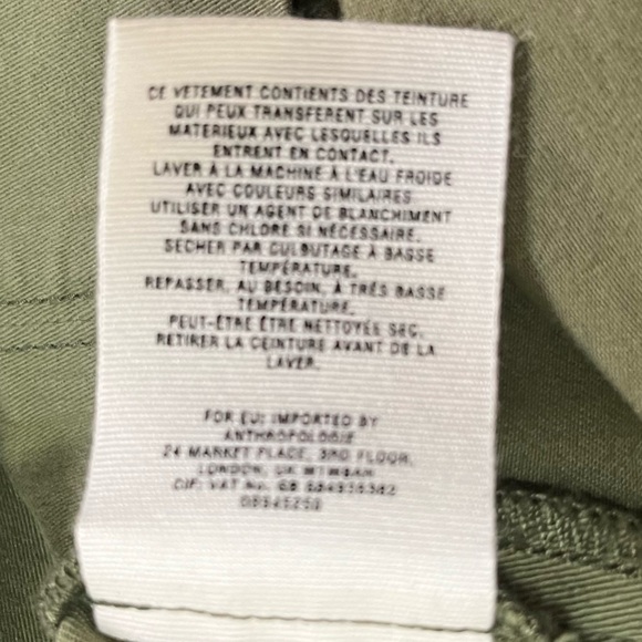 Anthropologie Maeve Oona Utility
Dress Olive Green Sleeveless Size 4 - Picture 9 of 11